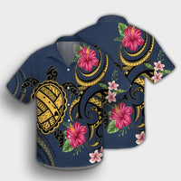 Hawaii Polynesian Turtle Hibiscus Plumeria Hawaiian Shirt - Nane Style - AH - Polynesian Pride