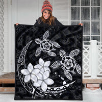 Hawaii Polynesian Turtle Plumeria Premium Quilts - Pog Style White - AH - Polynesian Pride