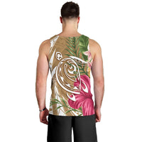 Hawaii Polynesian Turtle Tropical Hibiscus Plumeria Tank Top - Gold - AH - Polynesian Pride