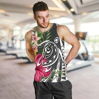 Hawaii Polynesian Turtle Tropical Hibiscus Plumeria Tank Top - Gray - AH - Polynesian Pride