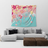 Hawaii Sea Turtle Plumeria Tapestry - AH - Polynesian Pride