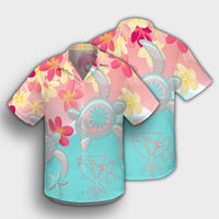 Hawaii Sea Turtle Plumeria Hawaiian Shirt - AH - Polynesian Pride