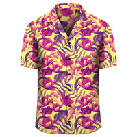 Hawaii Seamless Tropical Flower Plant Pattern Background Hawaiian Shirt - Polynesian Pride
