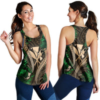 Hawaii Shark Polynesian Tropical Racerback Tank - Gold - AH Black - Polynesian Pride