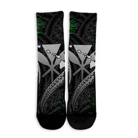 Hawaii Shark Polynesian Tropical Crew Socks - Gray - AH - Polynesian Pride