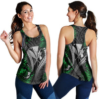 Hawaii Shark Polynesian Tropical Racerback Tank - Gray - AH Black - Polynesian Pride