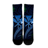 Hawaii Shark Polynesian Tropical Crew Socks - Pastel - AH - Polynesian Pride