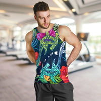Hawaii Shark Tropical Color Tank Top - AH - Polynesian Pride