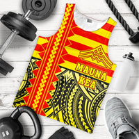 Hawaii Men's Tank Top - Hawaiian Mauna Kea Men's Tank Top - Speaka Style - AH - Polynesian Pride