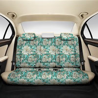Hawaii Tropical Blue Back Seat Cover One Size Black Back Car Seat Covers - Polynesian Pride