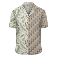 Hawaii Tropical Green Pattern Lauhala Moiety Hawaiian Shirt - Polynesian Pride