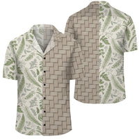 Hawaii Tropical Green Pattern Lauhala Moiety Hawaiian Shirt Unisex Art - Polynesian Pride