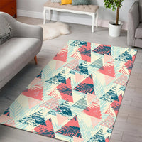 Hawaii Tropical Leaf Triangle Pattern Area Rug - AH - Polynesian Pride