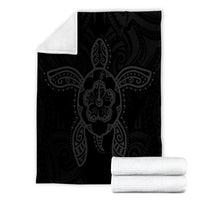 Hawaii Turtle Fixed Gray Premium Blankets AH - Polynesian Pride