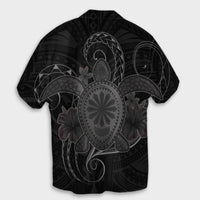 Hawaii Turtle Hibiscus Polynesian Hawaiian Shirt - Full Style - Gray - AH - Polynesian Pride