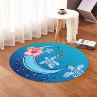 Hawaii Turtle Moon Dream Round Carpet - AH - Polynesian Pride