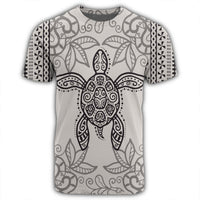 Hawaii Turtle Pattern T Shirt - Polynesian Pride