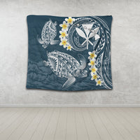 Hawaii Turtle Plumerian Polynesian Tapestry - Sease Style - AH - Polynesian Pride
