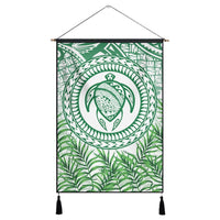Hawaii Turtle Polyneian Palm Tree Leaf Hanging Poster - AH Hanging Poster Cotton And Linen - Polynesian Pride