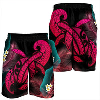 Hawaii Turtle Polynesian Tropical Men's Shorts - Ghia Style Pink - AH - Polynesian Pride