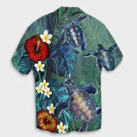 Hawaii Turtle Tropical Art Hawaiian Shirt - Hela Style - AH - Polynesian Pride