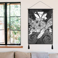 Hawaii Turtle Wave Polynesian Hanging Poster - Hey Style White - AH - Polynesian Pride