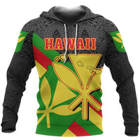 Hawaii Kanaka Flag Hoodie Pride Style Unisex White - Polynesian Pride