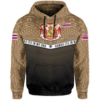 Hawaii Polynesian Hoodie Gold Mix Style - Polynesian Pride