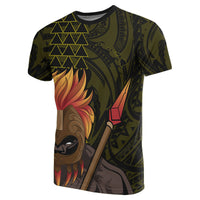 Polynesian Kakau Yellow Kanaka Warrior Hoodie Legend - Polynesian Pride