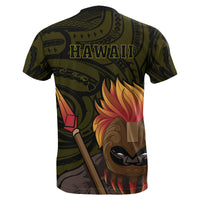 Polynesian Kakau Yellow Kanaka Warrior Hoodie Legend - Polynesian Pride