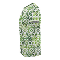 Hawaii White Seamless Ethnic Pattern Monstera Leaf T Shirt - Polynesian Pride