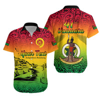 (Custom Personalised) Vanuatu Peaceful Hawaiian Shirt - Independence Anniversary LT13 Unisex Red - Polynesian Pride