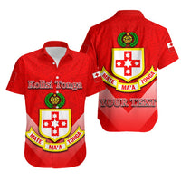 (Custom Personalised)Kolisi Tonga Hawaiian Shirt Polynesian Style Unisex Red - Polynesian Pride