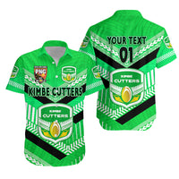 (Custom Personalised) Papua New Guinea Kimbe Cutters Hawaiian Shirt Rugby - Green, Custom Text And Number LT8 Unisex Green - Polynesian Pride