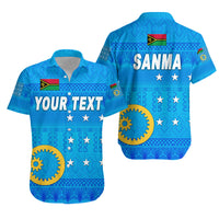 (Custom Personalised) Sanma Province Hawaiian Shirt Vanuatu Pattern Traditional Style LT8 Unisex Blue - Polynesian Pride
