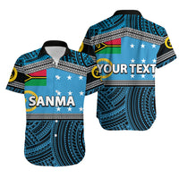 (Custom Personalised)Sanma Province Hawaiian Shirt Of Vanuatu Polynesian Patterns LT6 Unisex Blue - Polynesian Pride