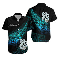 Aotearoa Hawaiian Shirt Fern Mix Manaia Matau LT13 Unisex Blue - Polynesian Pride