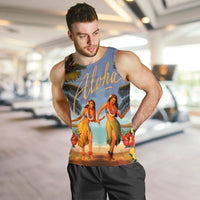 Hawaiian Aloha Hula Girl Hibiscus Polynesian Tank Top - AH - Polynesian Pride