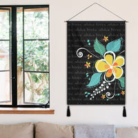 Hawaiian Aloha Plumeria Polynesian Hanging Poster - AH - AH - Polynesian Pride