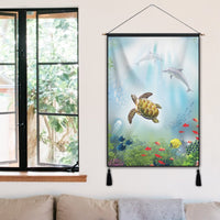 Hawaiian Animal In The Ocean Polynesian Hanging Poster - AH - Polynesian Pride