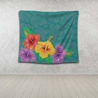 Hawaiian Colorful Hibiscus Polynesian Tapestry - AH - Polynesian Pride