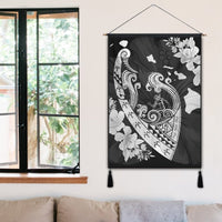 Hawaiian Fish Hook Hibiscus Banzai Surfing Polynesian Hanging Poster - AH - Polynesian Pride