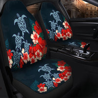 Hawaiian Hibiscus And Turtle Polynesian Car Seat Covers - AH - Polynesian Pride