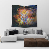 Hawaiian Hibiscus Dreamcatcher Wales Night Tapestry - AH - Polynesian Pride