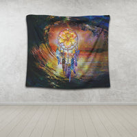 Hawaiian Hibiscus Dreamcatcher Wales Night Tapestry - AH - Polynesian Pride
