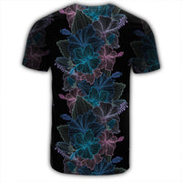 Hawaiian Hibiscus Full Color Polynesian T Shirt - Polynesian Pride
