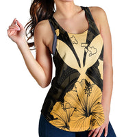 Hawaiian Kanaka Racerback Tank Hibiscus Polynesian Love - AH - Polynesian Pride