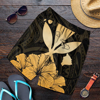 Hawaiian Kanaka Men's Shorts Hibiscus Polynesian Love - AH Art - Polynesian Pride