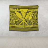 Hawaiian Kanaka Polynesian Tribal Tapestry Reggae Color Yellow AH - Polynesian Pride