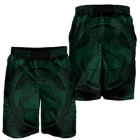 Hawaiian Map Madame Pele Polynesian Men's Shorts Green AH - Polynesian Pride